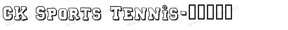 CK Sports Tennis字体转换